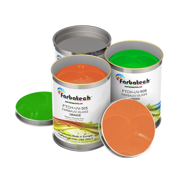 UV inks specially designed for printing on glass by farbaUV glass from Farbatech inks